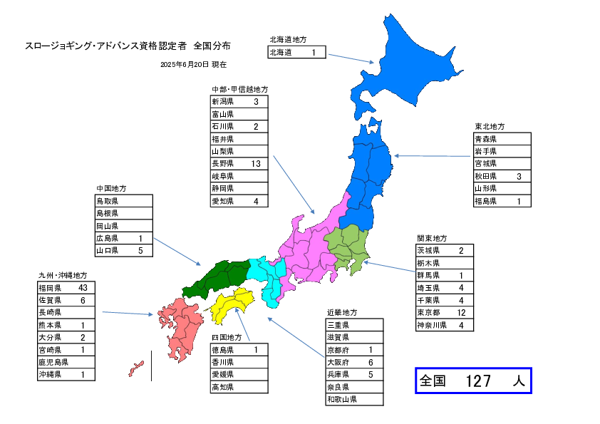 アドバンス資格者全国配置図
